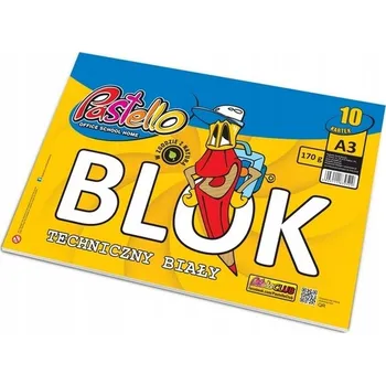 Technický blok A3 Pastello 170g bílý, 10 listů