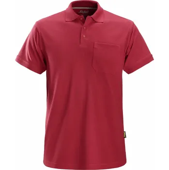 Pánské tričko Polokošile s náprsní kapsou červená vel. XS Snickers Workwear Velikost: M