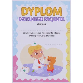 DIPLOM STATEČNÝ PACIENT - MALÝ LÉKAŘ (A5)