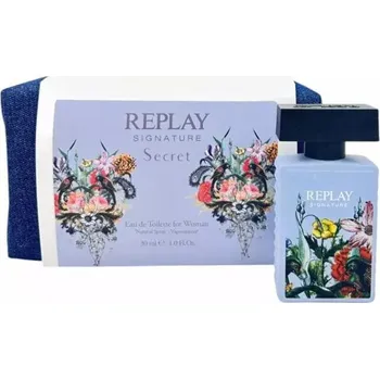 Kosmetická sada Replay Signature Secret Woman Set - EDT 30 ml + kosmetická taštička Dárková sada