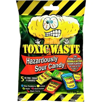 Bonbon Toxic Waste Hazardously Sour Candy 57g