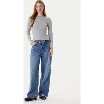 Dámské oblečení Guess Jeans Halenka W5YP38 KA0H1 Šedá Slim Fit XS