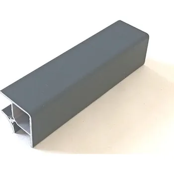 Nábytkové kování Roh 90° vnitřní a vnější antracit výška 100 mm