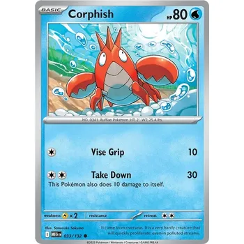 Sběratelská karetní hra Corphish 033/132 - Mega Evolution Typ karty: Non-Holo