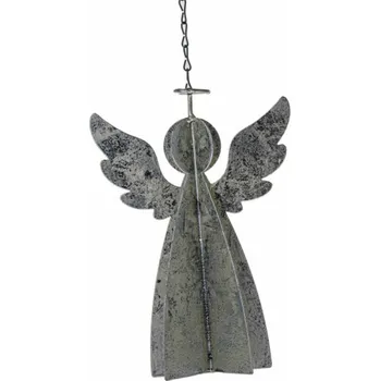 Vánoční dekorace Casa de Engel Home Kovový závěsný anděl, 6/24 Fialová UNI (2814683)