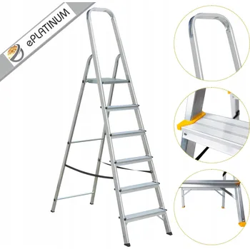 Žebřík Hliníkový Žebřík ePlatinum 1 x 6 do 150 kg