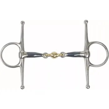 Udidlo pro koně Udidlo roubíkové 2x lomené Shires Sweet Iron 14mm 5"