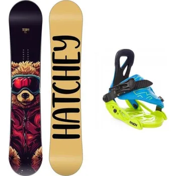 Snowboarding Hatchey Teddy dětský snowboard + Raven s160 vázání 80 cm + vázání XS (EU 30-33) + DÁREK + Doprava ZDARMA