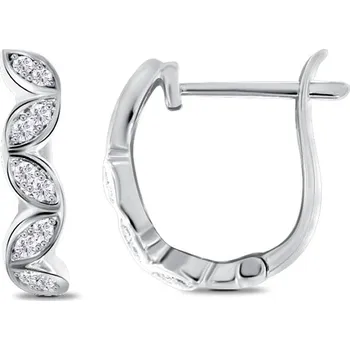 Náušnice Kruhové náušnice s diamanty Malus