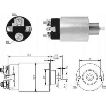 Startér Elektromagnetický spínač, startér Hoffer 46167