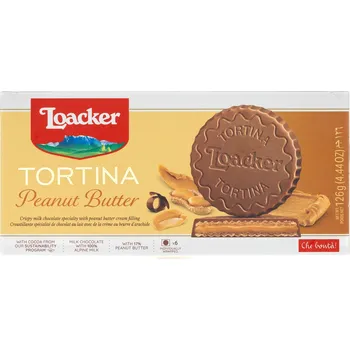 Loacker tartaletka s arašídovým máslem (Tortina peanut butter 3x21g) 63g