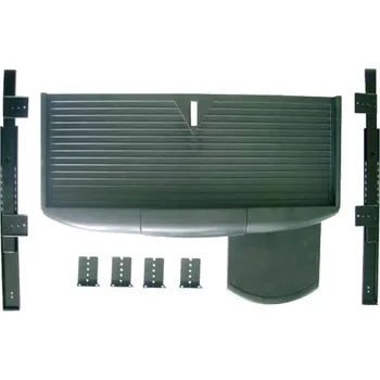 zásuvka na klávesnici s podložkou na myš černá