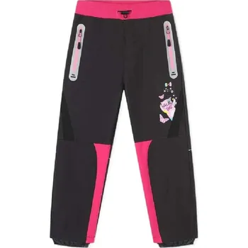 Dívčí oblečení DÍVČÍ SOFTSHELLOVÉ KALHOTY S FLEECEM Barva: Tmavě šedá, Velikost: 98