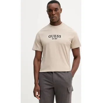 Pánské tričko Bavlněné tričko Guess M5BI05.I3Z14 béžová 80X, vel. M