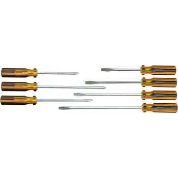 Šroubovák Šroubováky s plastovou rukojetí sada 7 ks/blistr/