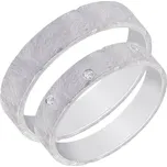 Netradiční zlaté snubní prsteny s diamanty Alexis