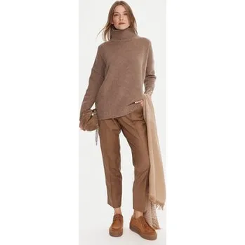 Dámský svetr Weekend Max Mara Rolák Borgia 2525366112 Hnědá Relaxed Fit L