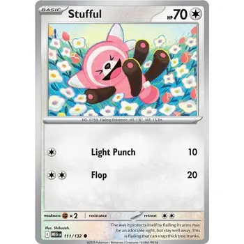 Sběratelská karetní hra Stufful 111/132 - Mega Evolution Typ karty: Non-Holo