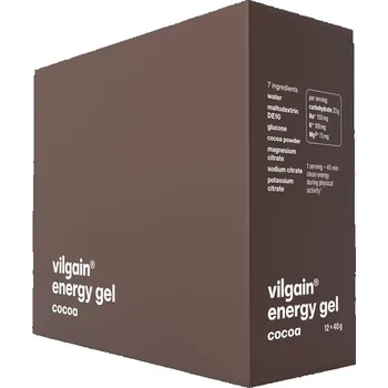 Vilgain Energy gel – kakao 480 g (12 x 40 g)