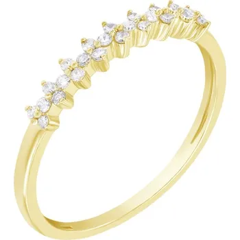 Prsten Romantický diamantový eternity prsten ze zlata Betsy