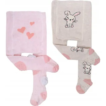 Dívčí oblečení Dívčí bavlněné Punčocháče na lezení 2 ks 80-86 YOCLUB