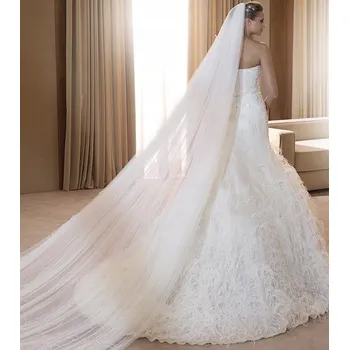 Ozdoba do vlasů Svatební závoj jmart 280 cm bílý