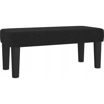 Zahradní lavice Moderní lavice sedák černá 70x30x30 cm