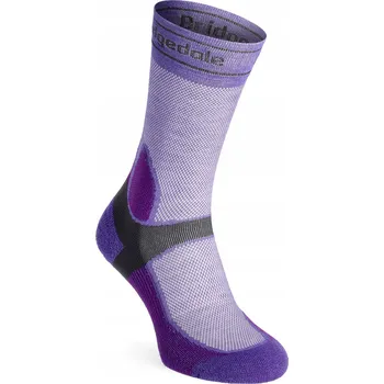Dámské ponožky Bridgedale MTB Letní Ponožky T2 Coolmax Sport Boot Dámské fialové/tmavé S 35-37