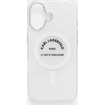 Pouzdro na mobilní telefon Obal na telefon Karl Lagerfeld iPhone 17 KLHMP17SHKRSGPT průhledná TSP, vel. ONE SIZE