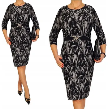 Dámské šaty K&M Krawiectwo šaty pletené midi velikost 54