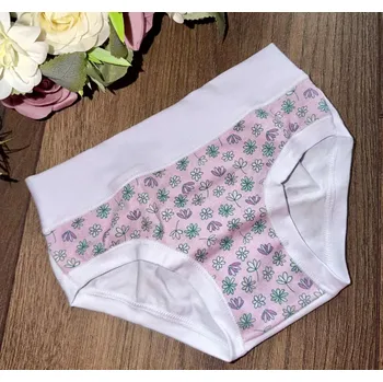 Dívčí kalhotky ALVADA B2002 bianco pink 6 (Velikost 116)