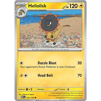 Sběratelská karetní hra Heliolisk 053/132 - Mega Evolution Typ karty: Non-Holo