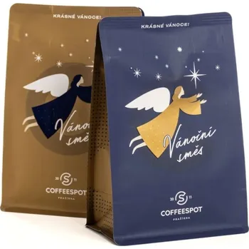 Nealkoholický nápoj CoffeeSpot Vánoční směs 2025 zrnková káva 250 g