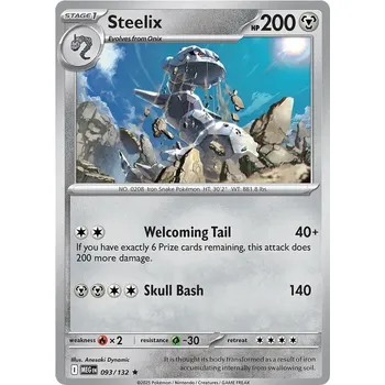 Sběratelská karetní hra Steelix 093/132 - Mega Evolution Typ karty: Holo