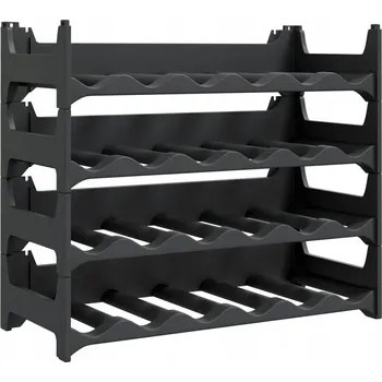 Stojan na víno Stojan na víno antracitový 60x26x52 cm, na 24 lahví