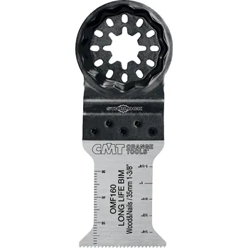 Přímočará pila CMT Orange Tools CMT Starlock Ponorný pilový list BIM s dlouhou životností, na dřevo a hřebíky - 35 mm, 5ks