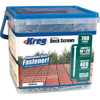 Vrut Kreg Nerez Vruty pro terasy, sada 700 ks, 51 mm