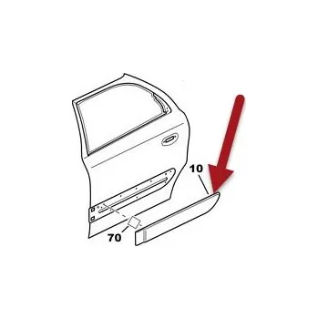 Dveře karosérie 8546G3 LIŠTA DVEŘÍ CITROEN XSARA LEVÁ ZADNÍ