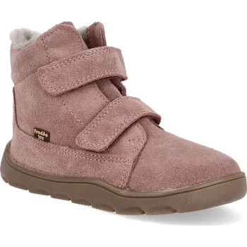 Dívčí zimní obuv Barefoot dětské zimní boty Froddo - Zeru Tex Furry Pink růžové Velikost: 23