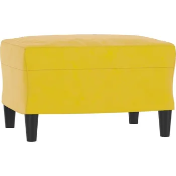 Taburet Aksamitová podnožka 60x50x41 cm žlutá