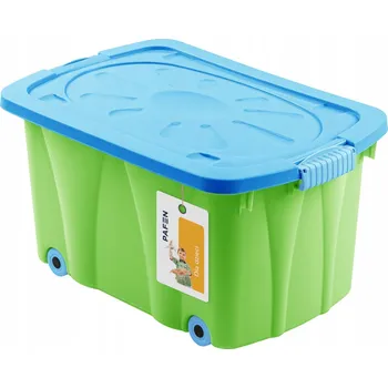 Úložný box Zelený plastový úložný box Pafen 49 l