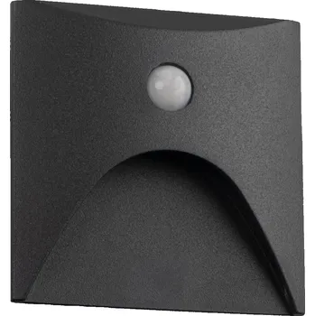 Nástěnné svítidlo Kanlux 39131 - LED Schod. svítidlo se senz. EXIN 2,5W/230V 3000K IP65 antr. hr.