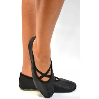 Dámské baleríny Baletní piškoty pro děti s gumičkou z přírodní kůže BALERÍNKY vel. 34