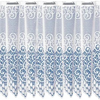 Záclona Vitrážová Záclona Hotová 100x50 cm Závist do kuchyně Vitrážová Záclona Bílá