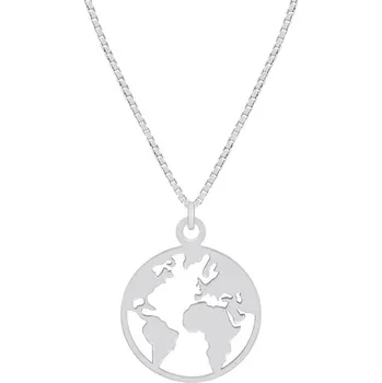 Šperk Stříbrný přívěsek s mapou světa World