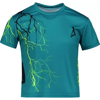 Chlapecké tričko Dětské funkční triko premium ALTISPORT VOJ/ALK004TR01 PETROLEJOVÁ/ŽLUTÁ 158