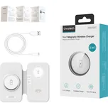 Indukční nabíječka Choetech T616-F 3 v 1 (bílá)