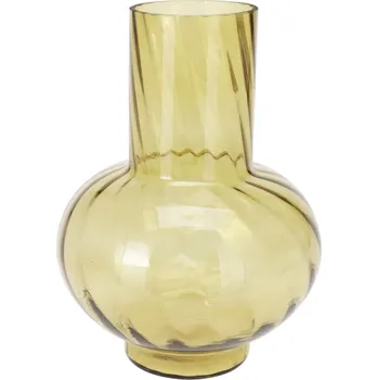 Váza H&L Skleněná váza 23x17cm, světle zelená