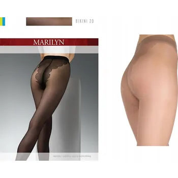 Dámské punčochy Punčocháče hladké Marilyn Bikini 20den hnědé Glace velikost 2