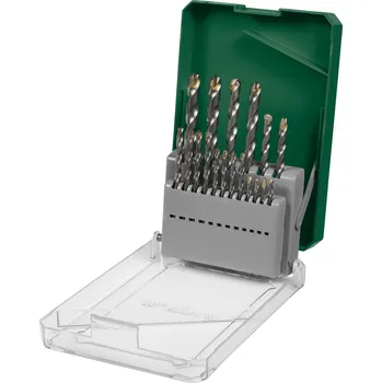 Vrták PARKSIDE® Sada HSS vrtáků do oceli / Sada vrtáků do dřeva a kamene (Vrták do kamene 18 kusů.)